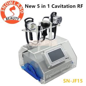 Quality Portable 5 in 1 RF Skin Tightening Cavitation Ultrasonic Vacuum RF Bio Slimming Beauty Machine for sale