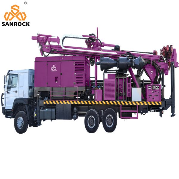 Truck Mounted Drilling Rig With Mud Pump Water Well Drill Machine Reverse Circulation Drilling Rig