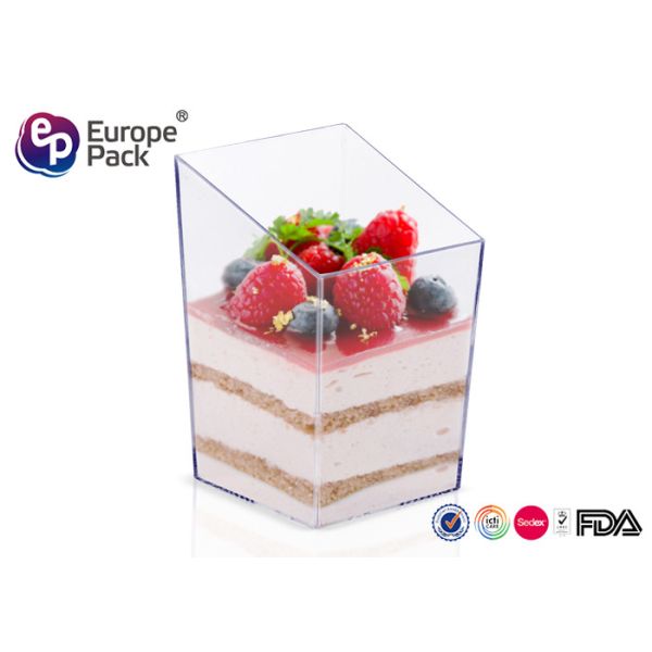 Disposable Plastic Dessert Cup 85Ml Food Grade Plastic Dessert Cup