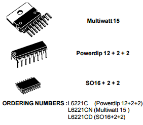 Quad Darlington Switch Four Non Inverting Inputs With Enable Output Voltage Up To 60 V L6221c