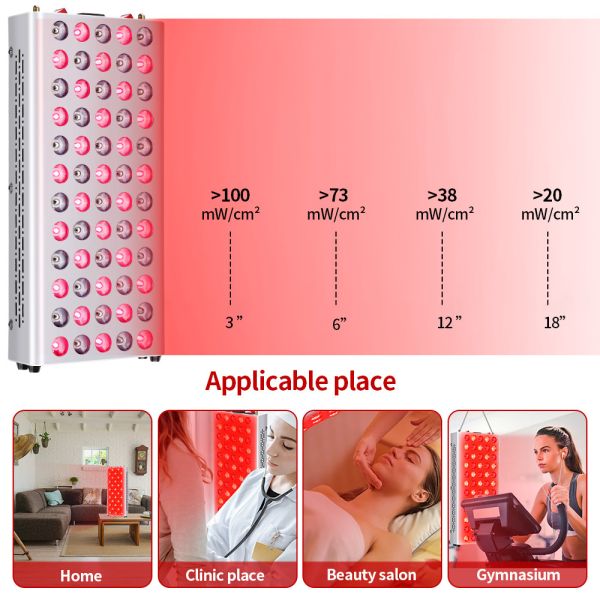 850nm 660nm LED Red Light Therapy Panel 300W Body Face Light Therapy Machine