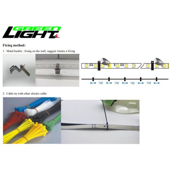 2000lum ATEX LED Mining Strip Light 24V 15W/M Underground LED Strip Lights