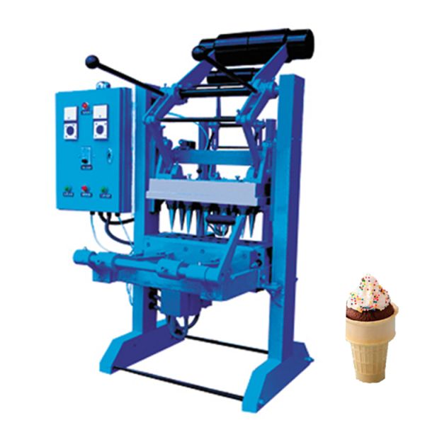 Commercial Mass Production Semi Automatic Sugar Cone Waffle Ice Cream Cone Making Machine