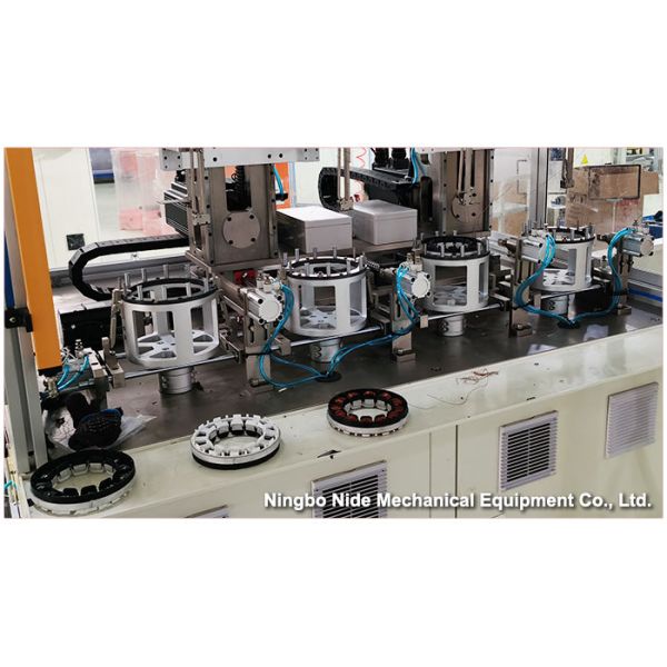 Fully Automatic 12 Slot BLDC Stator Winding Machine With 4 Stations