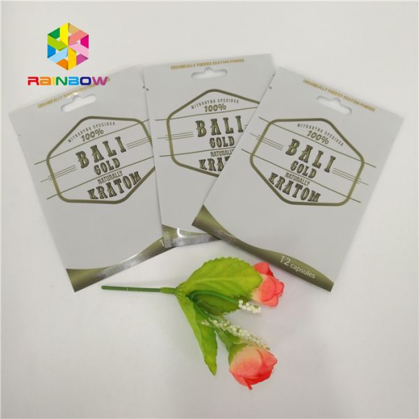 Custom Printed Stand Up Pouch Packaging Glossy Surface Finish Cbd With Window