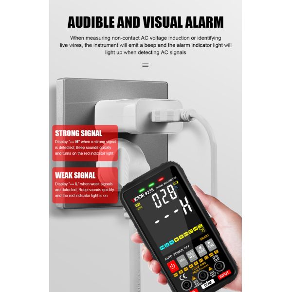 VICTOR 923E Digital Multmeter with colorful display Smart Auto range multimeter
