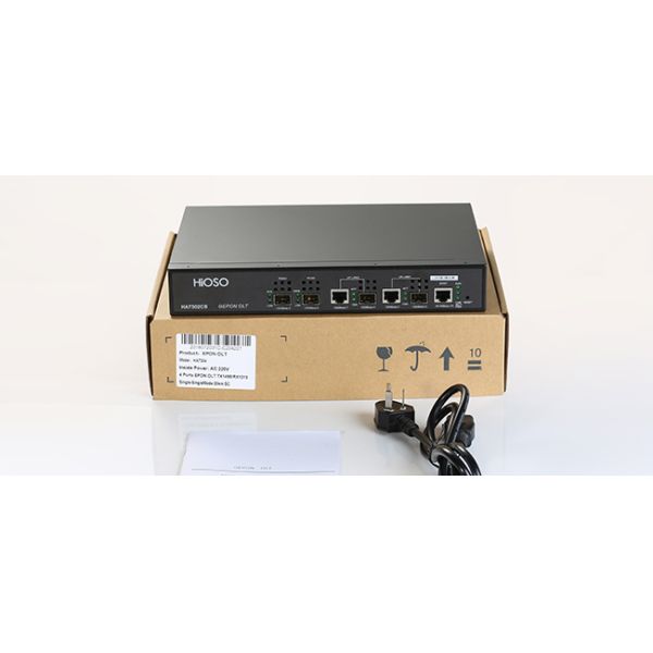 HiOSO 2 Pon FTTH OLT Mini OLT EPON Compatible With Fttx Onu