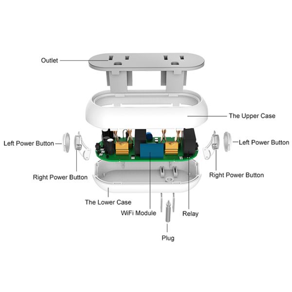 Wireless Wifi Smart Plug Outlet Work With Amazon Alexa Echo And Google Home