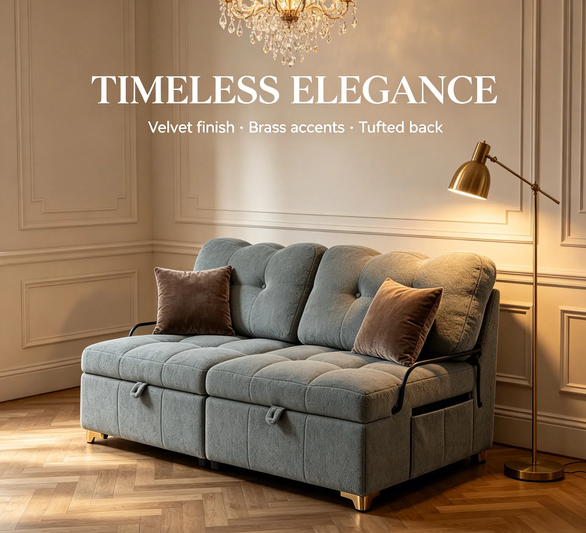 Curved Backrest Sofa Humanized Shape Effectively Relieve Waist Pressure While Sitting Long