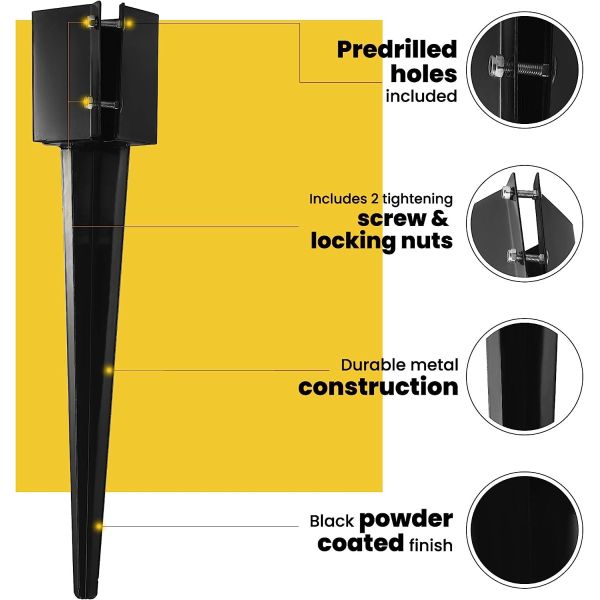 4x4 Post Base Brackets Ideal for Mailbox Deck and Gazebo Posts Customizable Appearance