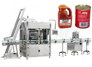 Quality Monoblock Ketchup Sauce Filling Machine Side Sealing PLC Control for sale