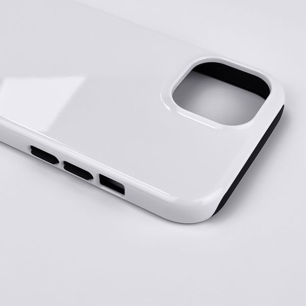 2 In 1 Tough Sublimation Phone Case Iphone 15 Blank Coated 3d Mobile Cover For Sublimation