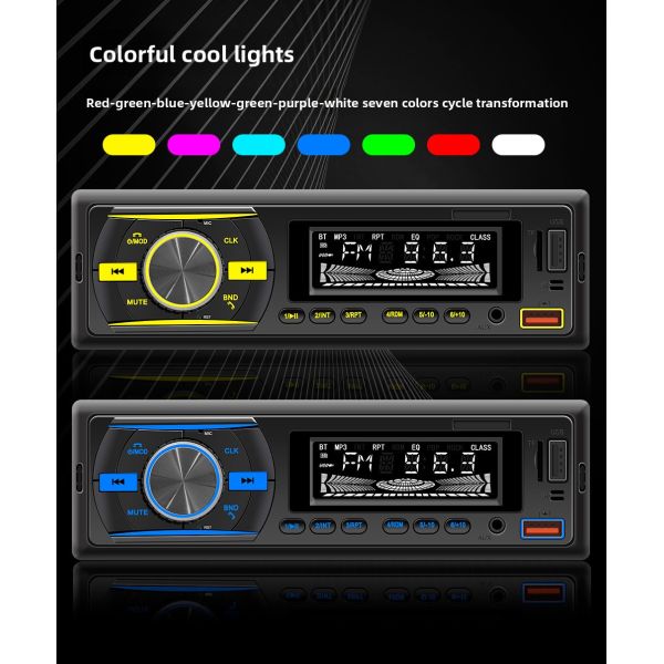 Creatall Universal Car MP3 Player with BT Wireless Positioning USB Amplifier & Radio MP3 Player for Car Use