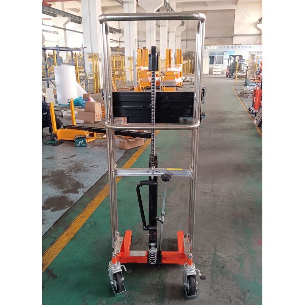 Sinolift PFM roll and reel material stacker - simple manual operation