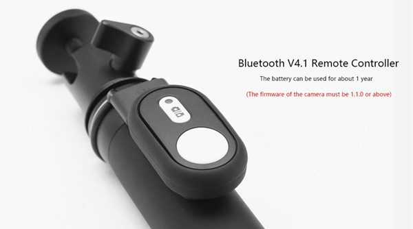 Bluetooth Selfie Stick Tripod Extendable Remote Control Monopod For Xiaomi Action Camera