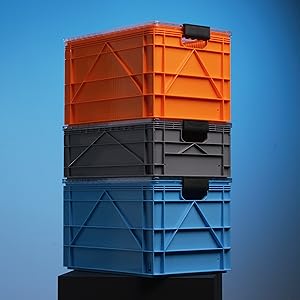 Heavy Duty Durable Solid Box Crate Stackable Plastic Logistic Crate Euro Storage Box Euro Standard Transport Use Plastic Logistics Box | Stackable