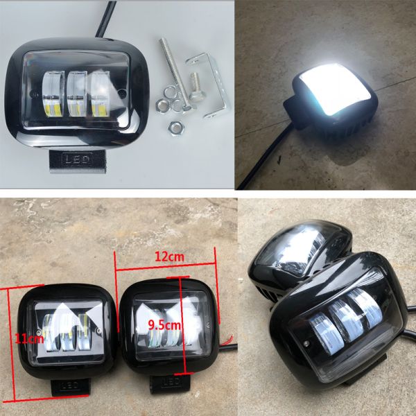 The Newest Super Bright Red/Black, Square/Round 4.5 Inch Rectangle 30W Work Light For Wrangler SUV ATV Truck