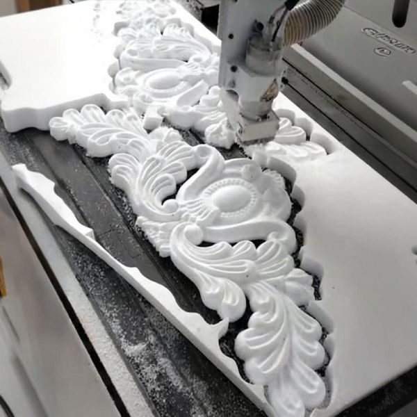 Decorative Eps Architectural Foam Shapes Building Ceiling Cornice With Cement Coating
