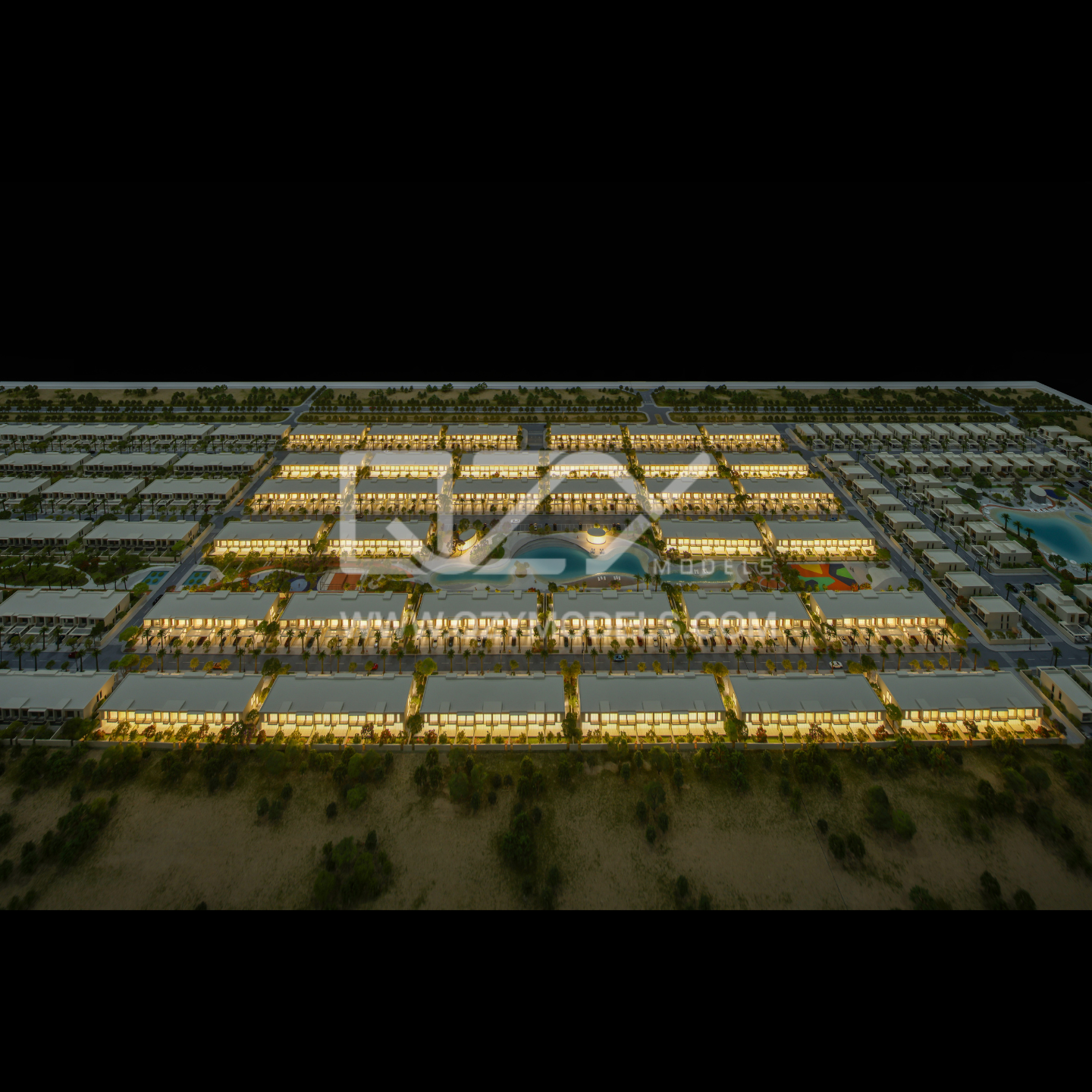1:200 Scale Sanzan Residential Architectural Model