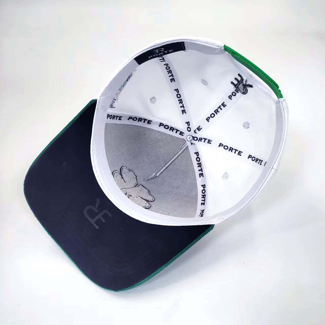 Structured Baseball Cap Two tone Cotton 3D Patch Embroidered 5 panel Mid Profile Custom Pattern Custom Suede