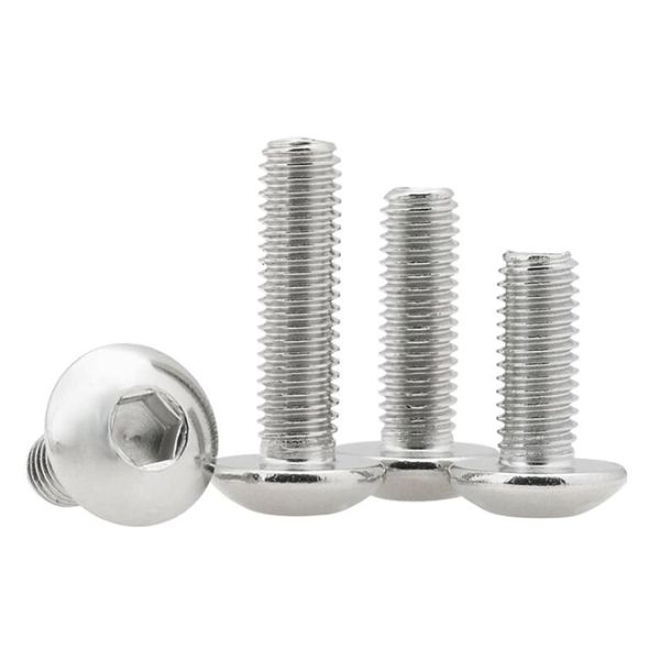 SS304 Stainless Steel Hex Socket Button Head Screw A2-70 Pan Head Socket Bolt