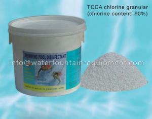 Quality Strong Odor Swimming Pool Disinfectant TCCA 90% , Calcium Hypochlorite Granular White for sale
