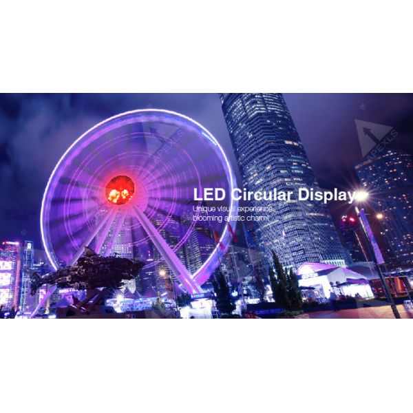 APEXLS P3 P10 Circular Led Screen Display SMD Module Panel Edges