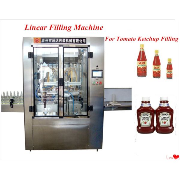 Automatic tomato sauce filling capping machine
