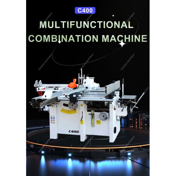 Multifunctional Woodworking Machine for Building Material Shops 5 Functions Combined