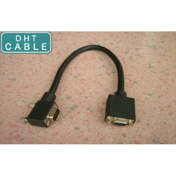 1ft 0.3m Custom Cable Assemblies , HD 15M / 8 x BNC Female Custom VGA Cable
