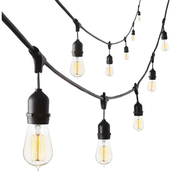 Patio 33FT 2W Shatterproof LED Outdoor Bulb String Lights