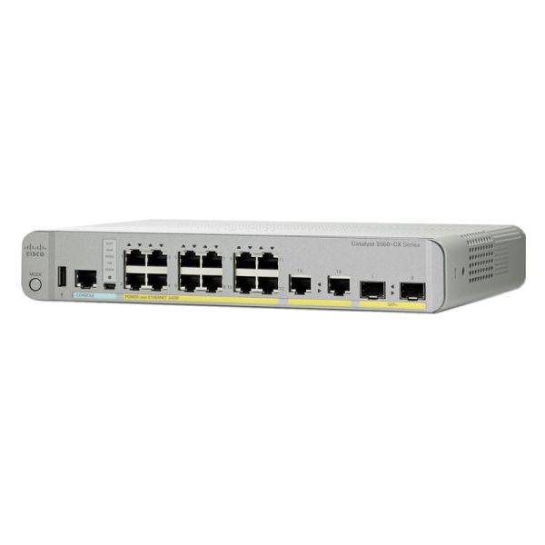 WS-C3560CX-12PD-S Cisco Catalyst WS-C3560CX-12PD-S 12 Port Compact Switch Layer 3 Switch IP Base