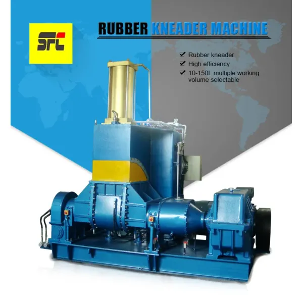 110L Working Volume Rubber Kneader Machine with PLC Control and Corrosion Proof Construction