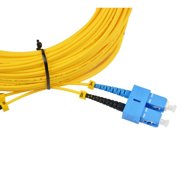 10m 20m 30m SM Duplex SC FTTH Optical Fiber Patch Cord
