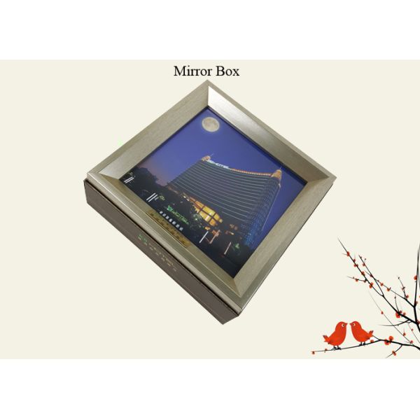 Mirror Box Customized Gift Box Packaging Lid Bottom Box Shape Creative Design Cardboard CMYK Colors Gift Packing Box