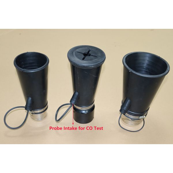 Vehicle Nozzle Exhaust Black Tailpipe Adapters Exhaust Extraction System