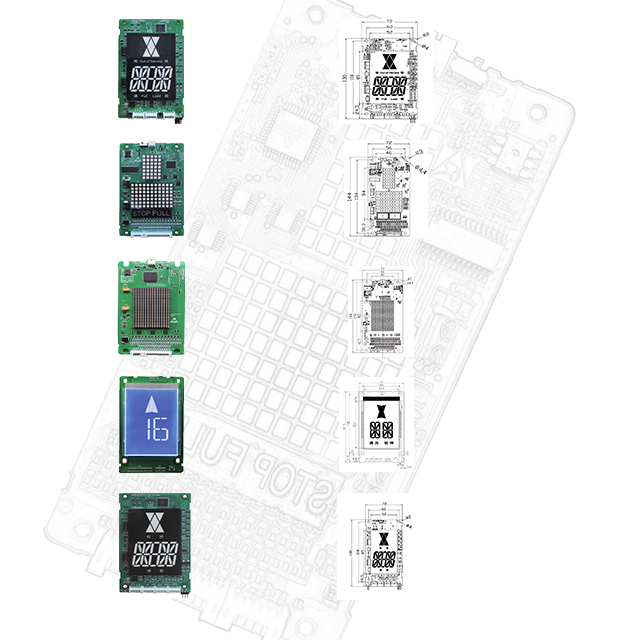 4.3 Inch HD Resolution Image Background TFT Display Floor Indicator for Elevator Lift COP Lop Panel
