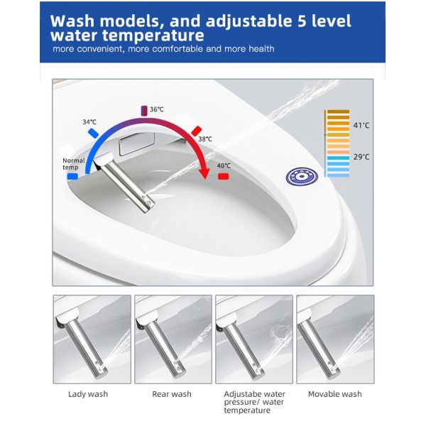 Home Portable Bathroom Smart Toilet Multi - Function Customized White Color