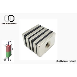 Quality N42 Strong Countersunk Neodymium Magnets With Radial Magnetization for sale