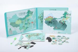 Quality ODM Cardboard China Map Educational Jigsaw Puzzle For Preschoolers for sale
