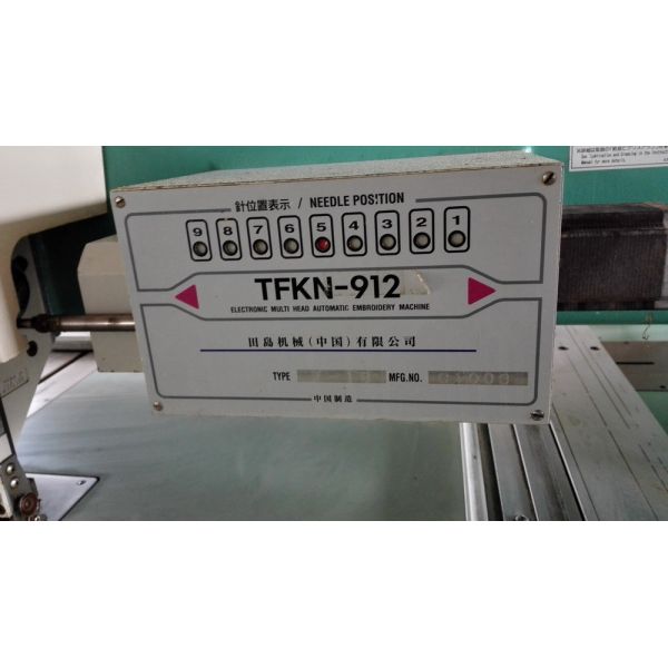 Automatic Used Tajima 12 Head Embroidery Machine 9 Needles Multipurpose