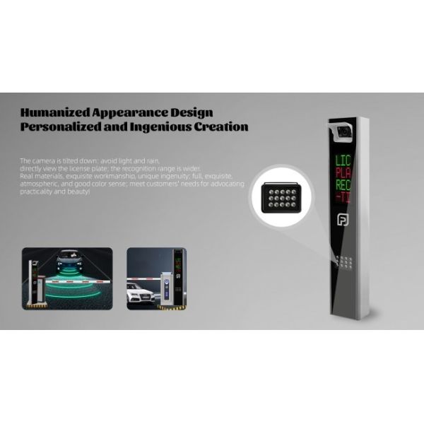 LPR Camera Parking Controller With Single Led Display For ANPR Parking System