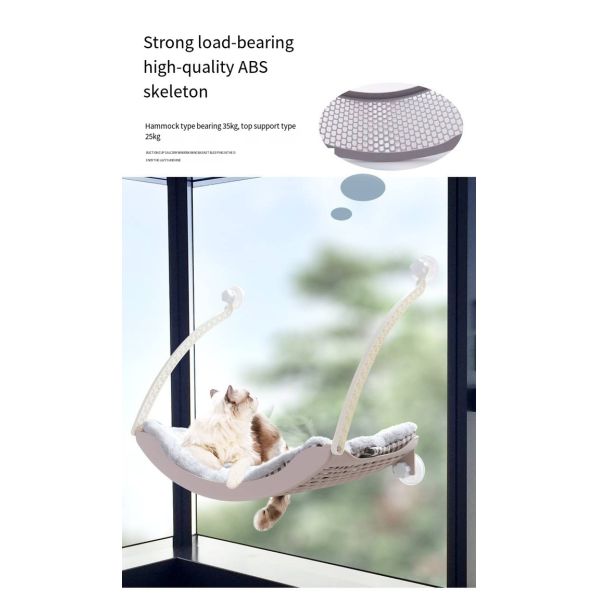 Cat Hammock Hanging Cat Nest Winter Sunbathing Suction Cup Hammock