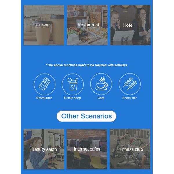 Android 7.1 Billing Touch Screen Cashier Machine Intercom System For EPOS