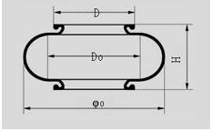 Rubber Industrial Single Convolution Air Spring Used for Mechanical Equipment