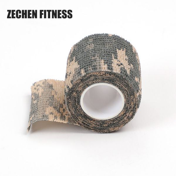 Breathable Elastic First Aid Cohesive Bandage Self Adhesive Tape Camouflage Non Woven