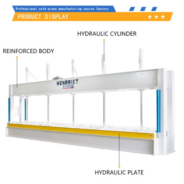 Customized Size Cold Press Hydraulic Machine For Producing Plywood Fireproof Door Honeycomb Board Sandwich Board