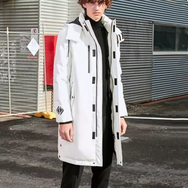 Men Keep Warm Winter Down Trench Long Puffer Coat