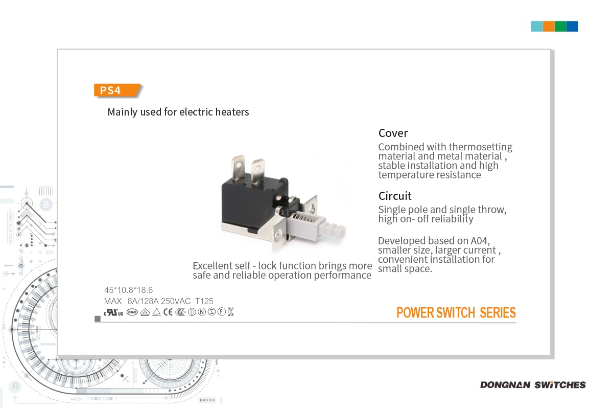 PS4 Push on-off Micro Push Button Switch for Color TV