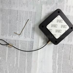 Square Retracting Multi-Purpose Security Tether With Adjustable Lasso End